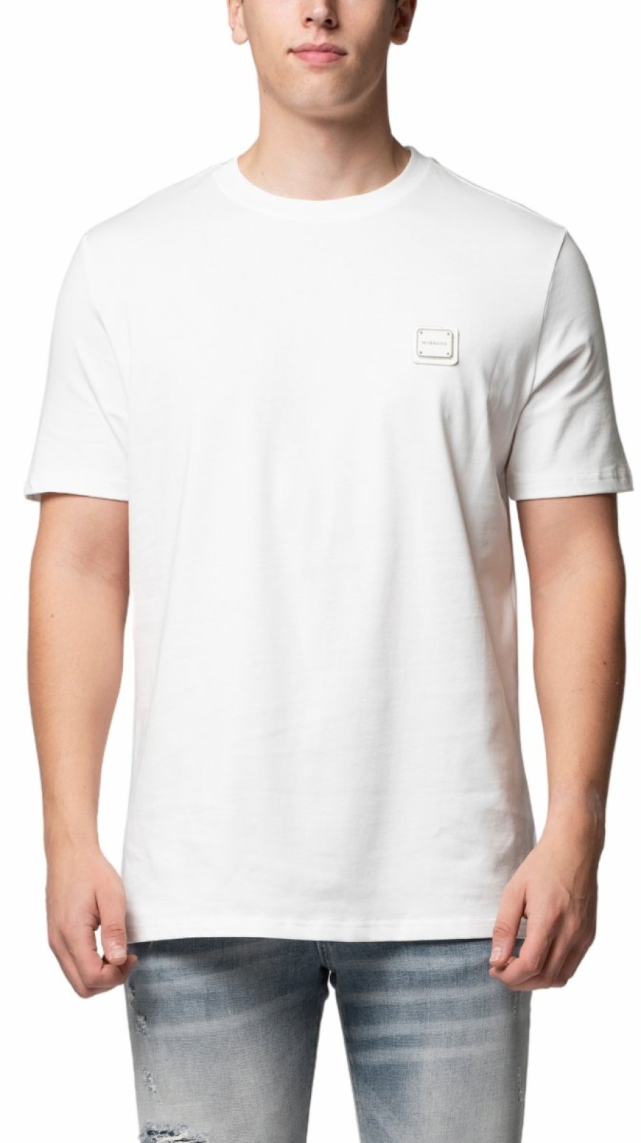 Men My Brand T-Shirts | Mb Essential Pique White T-Shirt