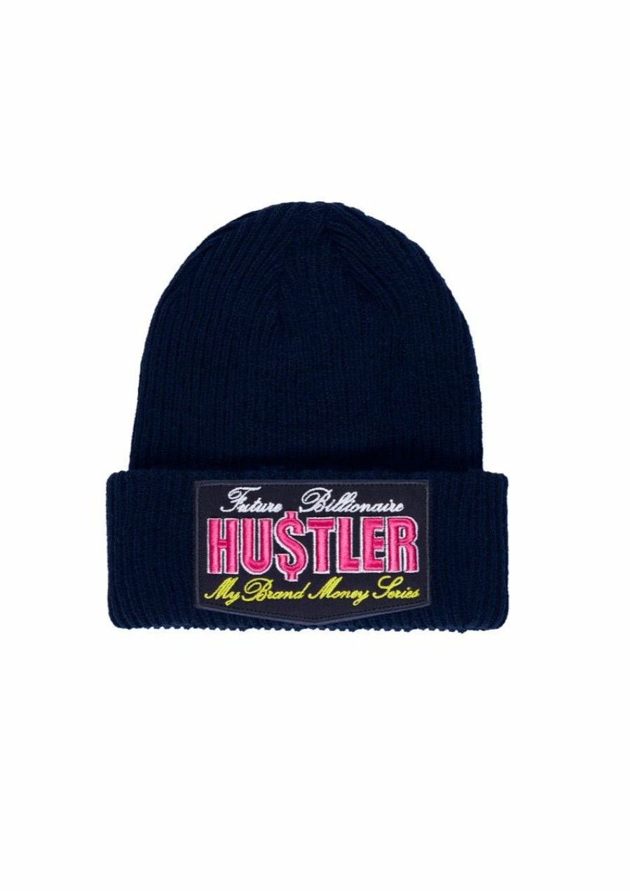 Men My Brand Accessories | Hustler Beanie Navy