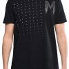 Men My Brand T-Shirts | Black T Shirt With Silver