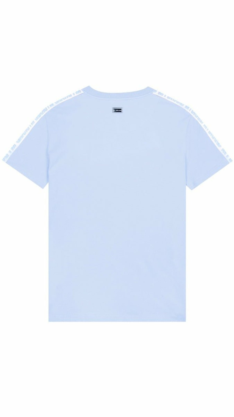 Men My Brand Swimwear | Mb Logo Taping Tshirt Blue Fish