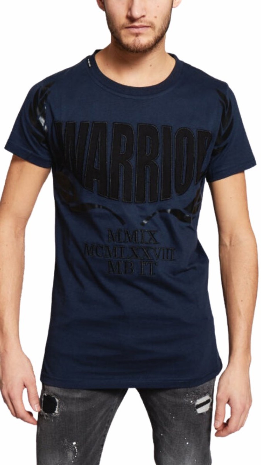 Men My Brand T-Shirts | Warrior T-Shirt Navy