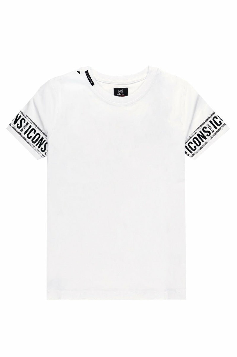 Men My Brand T-Shirts | Icons Sleeve T-Shirt White