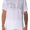 Men My Brand T-Shirts | College Mb Rhinestones T-Shirt