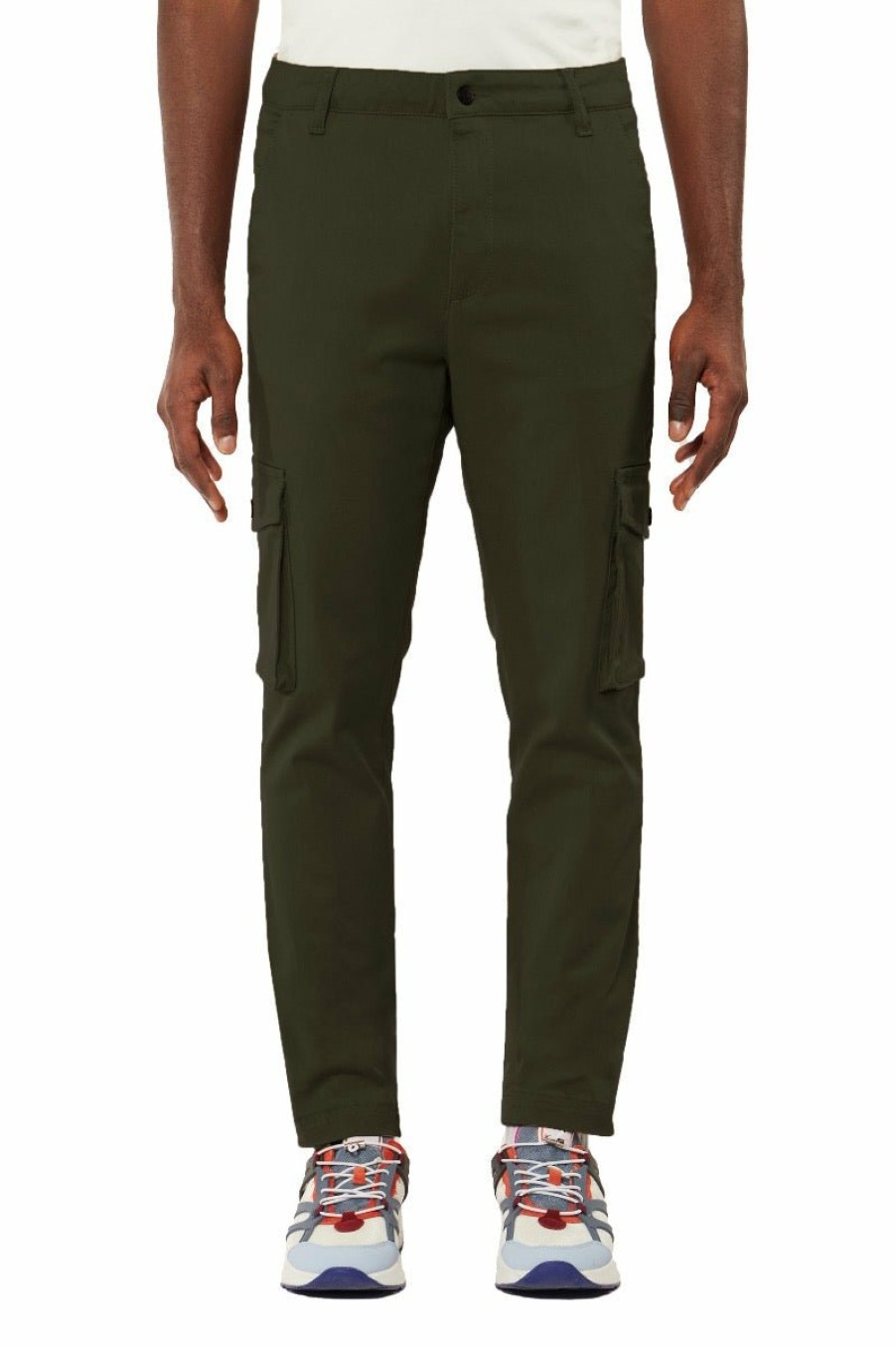 Men My Brand Trousers | Basic Cargo Pants Army Green