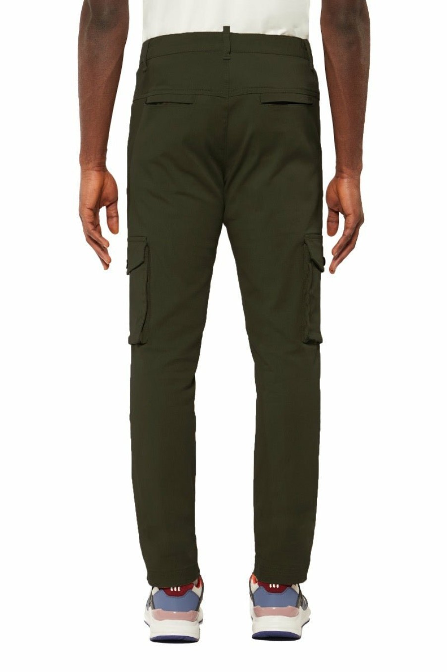 Men My Brand Trousers | Basic Cargo Pants Army Green