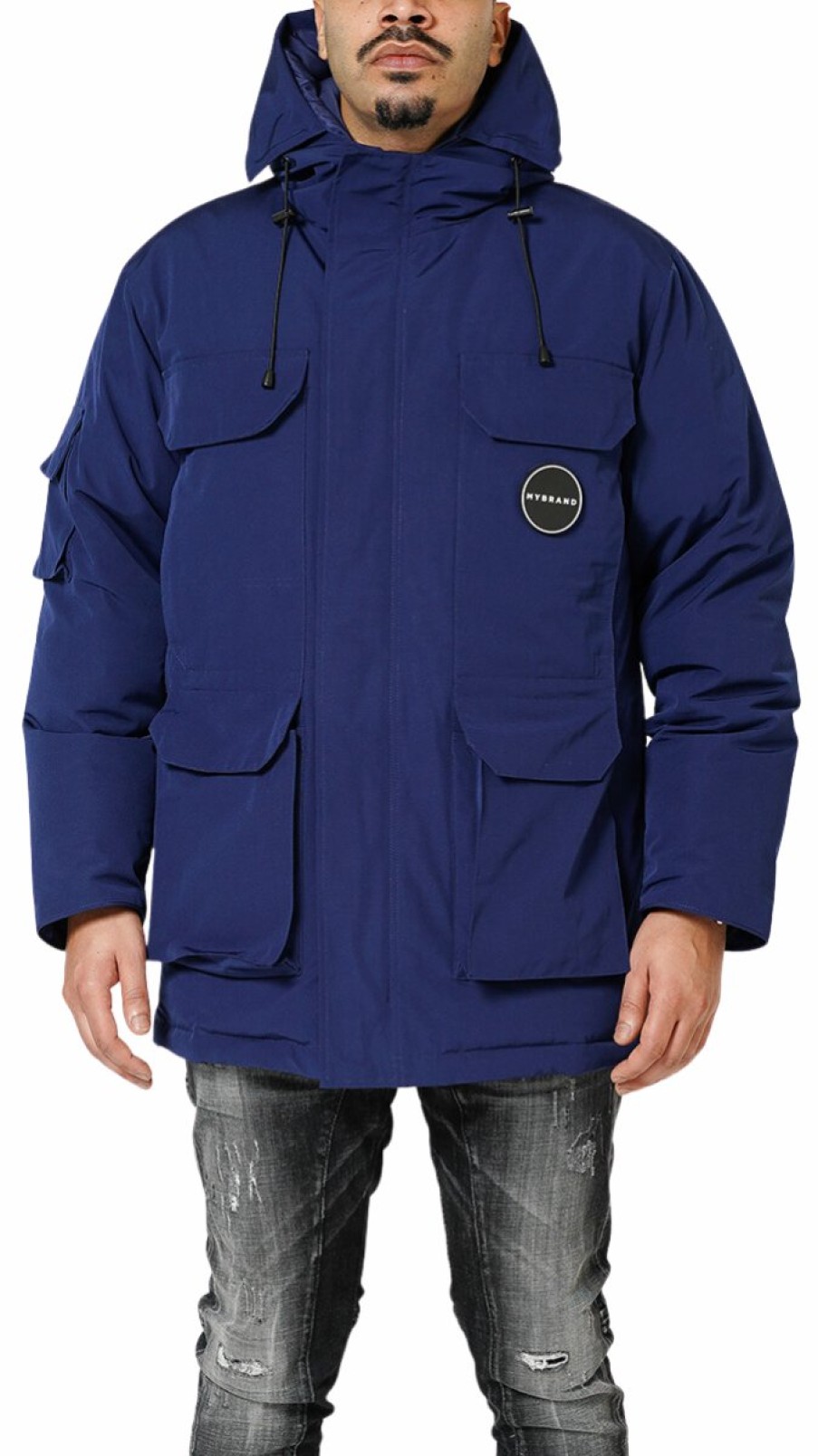 Men My Brand Jackets | Cortina Long Jacket Navy