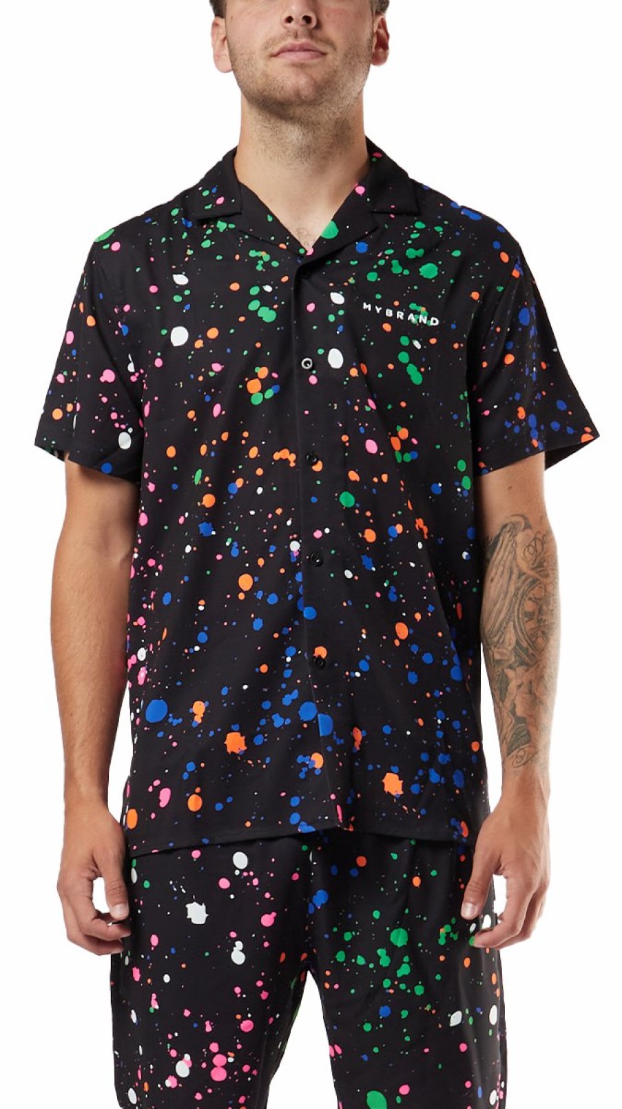 Men My Brand Swimwear | Splash Swim Capsule Bowling Shirt