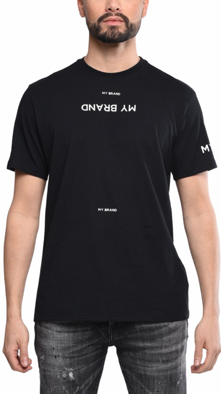 Men My Brand T-Shirts | Multibranding Tshirt Bl/Wh