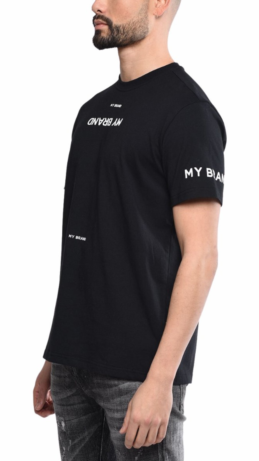 Men My Brand T-Shirts | Multibranding Tshirt Bl/Wh