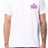 Men My Brand T-Shirts | Mb Logo Graffiti Patch Magenta Gradient Tshirt