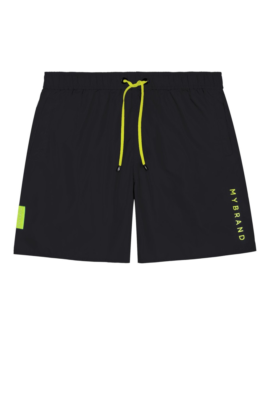 Men My Brand Swimwear | Basic Swim Capsule Short Neon Black