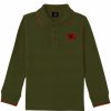 Junior My Brand Polos | Colorfull Longsleeve Polo Army