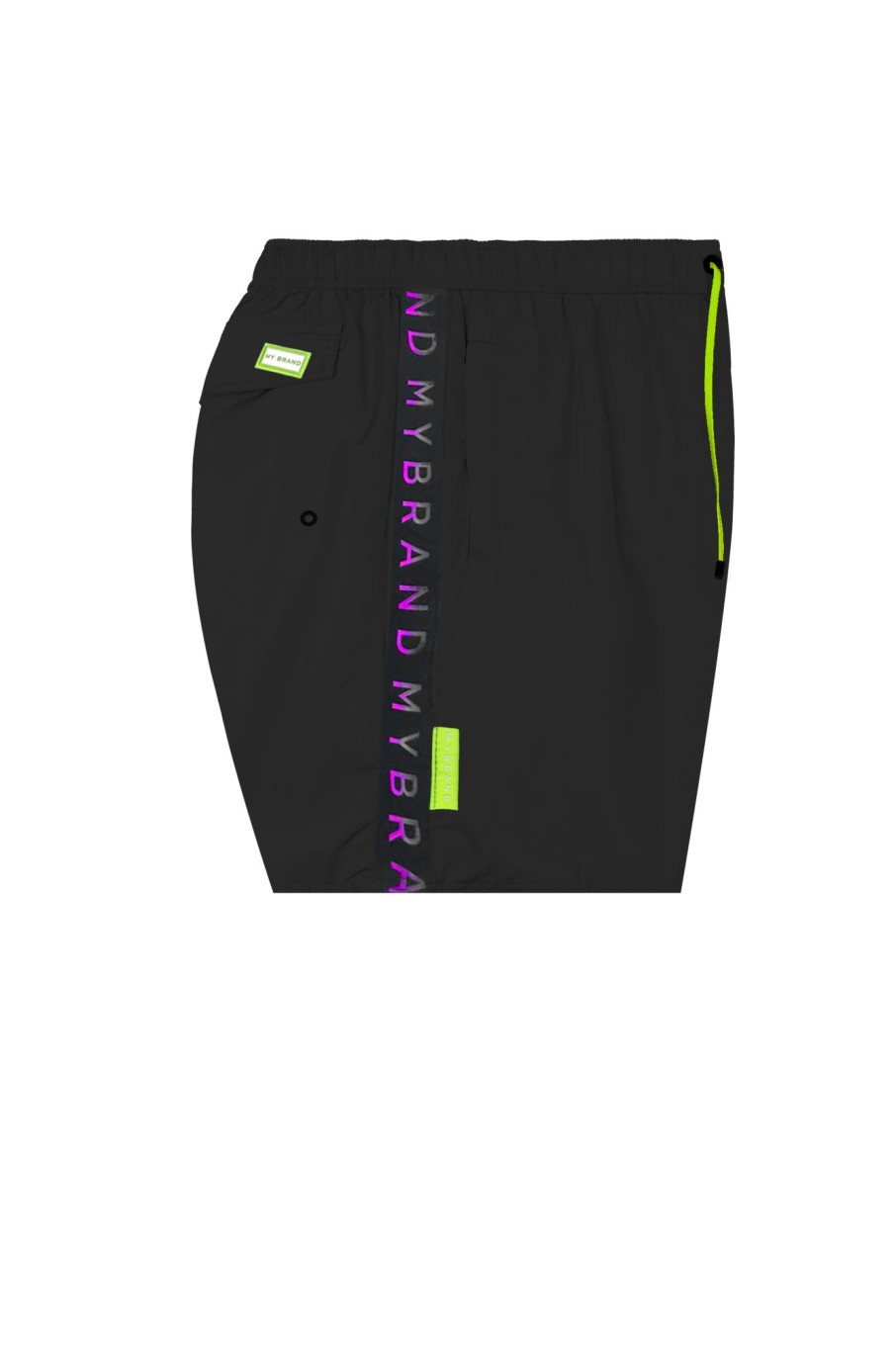 Men My Brand Swimwear | Mb Gradient Swimshort Black