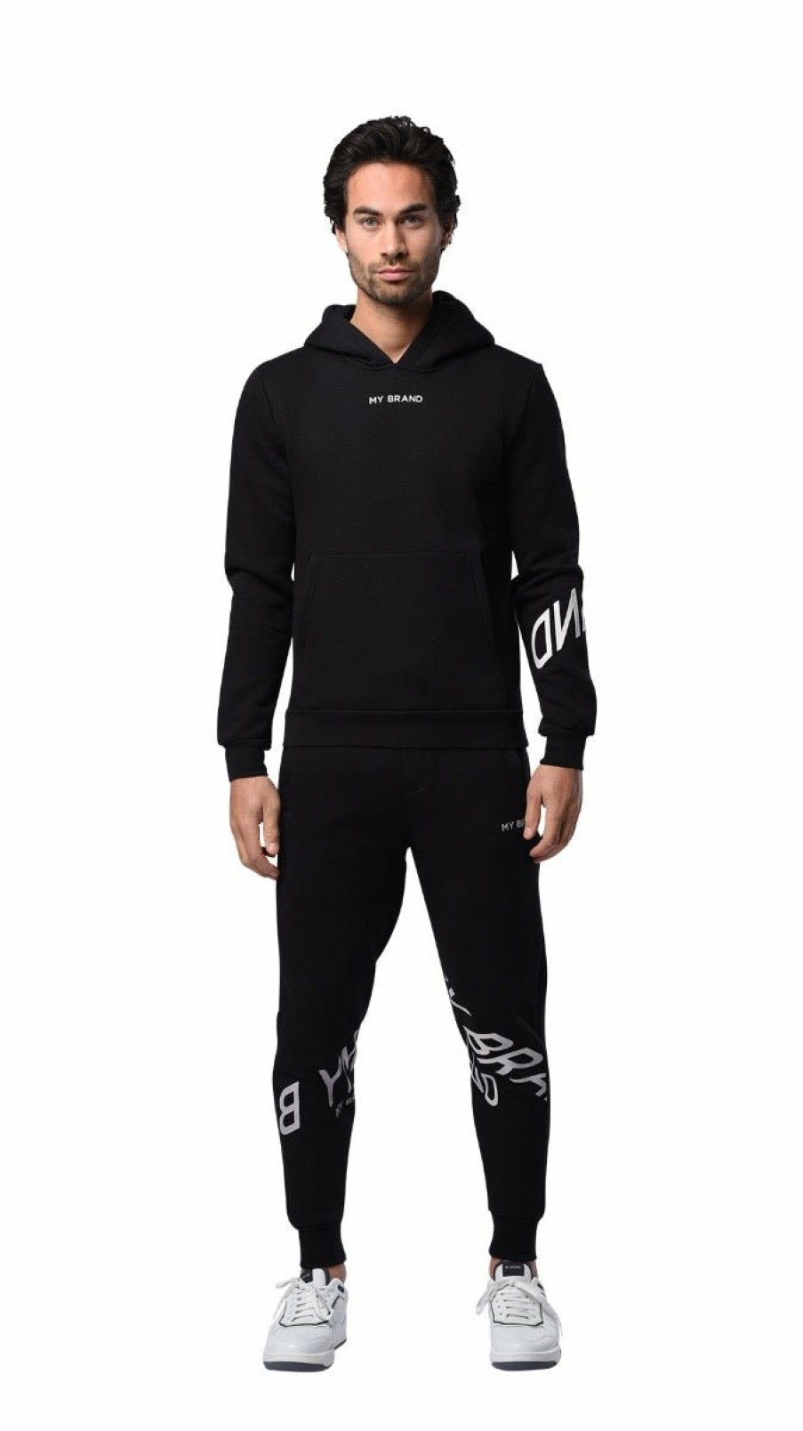 Men My Brand Sweatpants | Mb Knees Joggingsuit