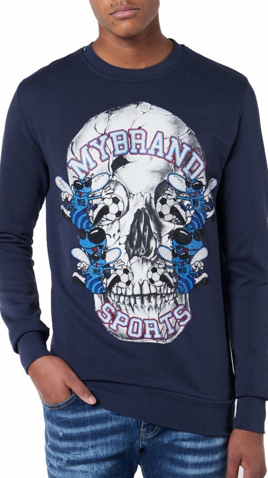 Men My Brand Sweaters | Bee Skull Sweater