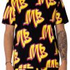 Men My Brand T-Shirts | Mb Graffiti Allover T-Shirts Black