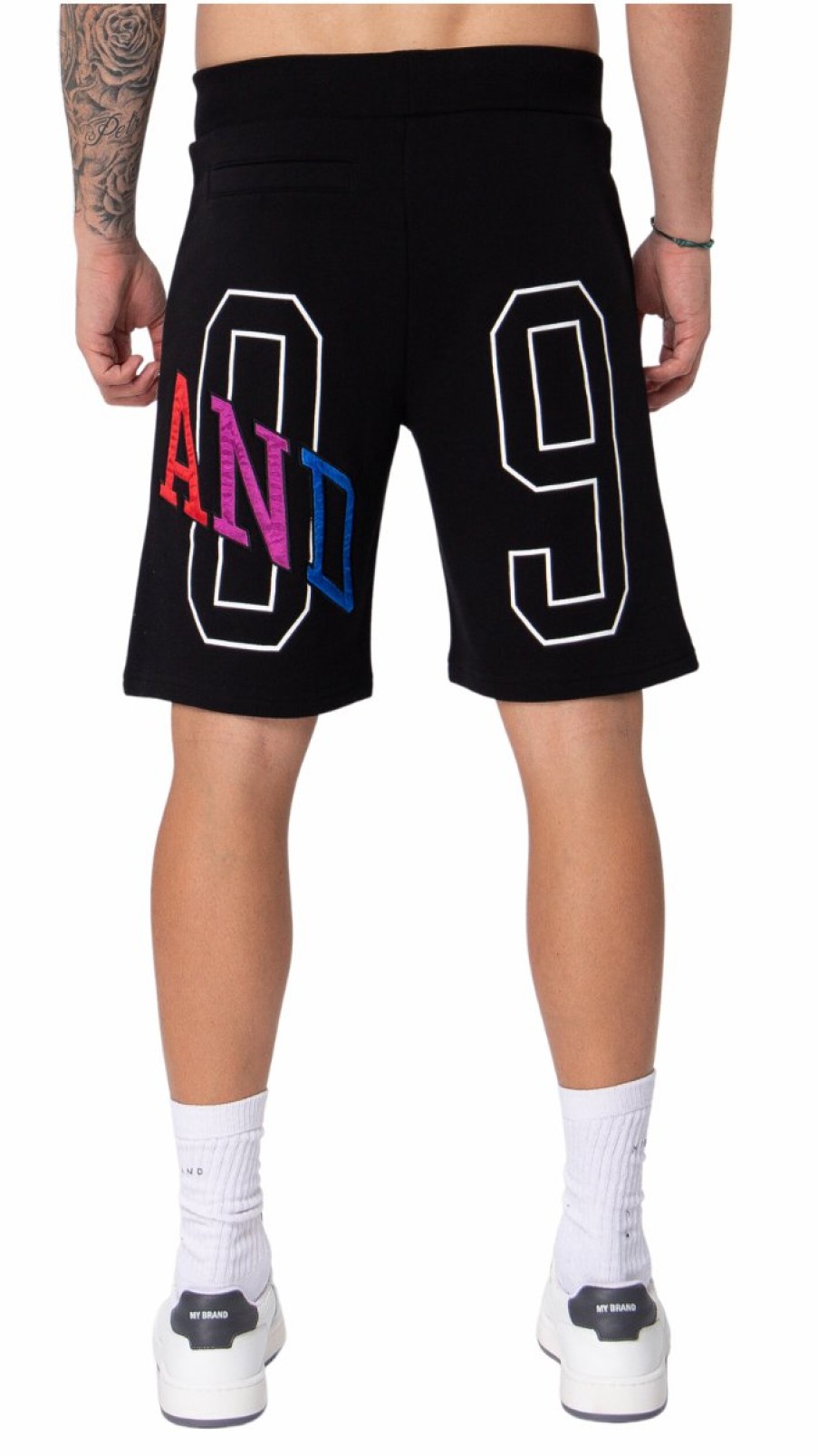 Men My Brand Shorts | Rainbow College Mb09 Shorts Black