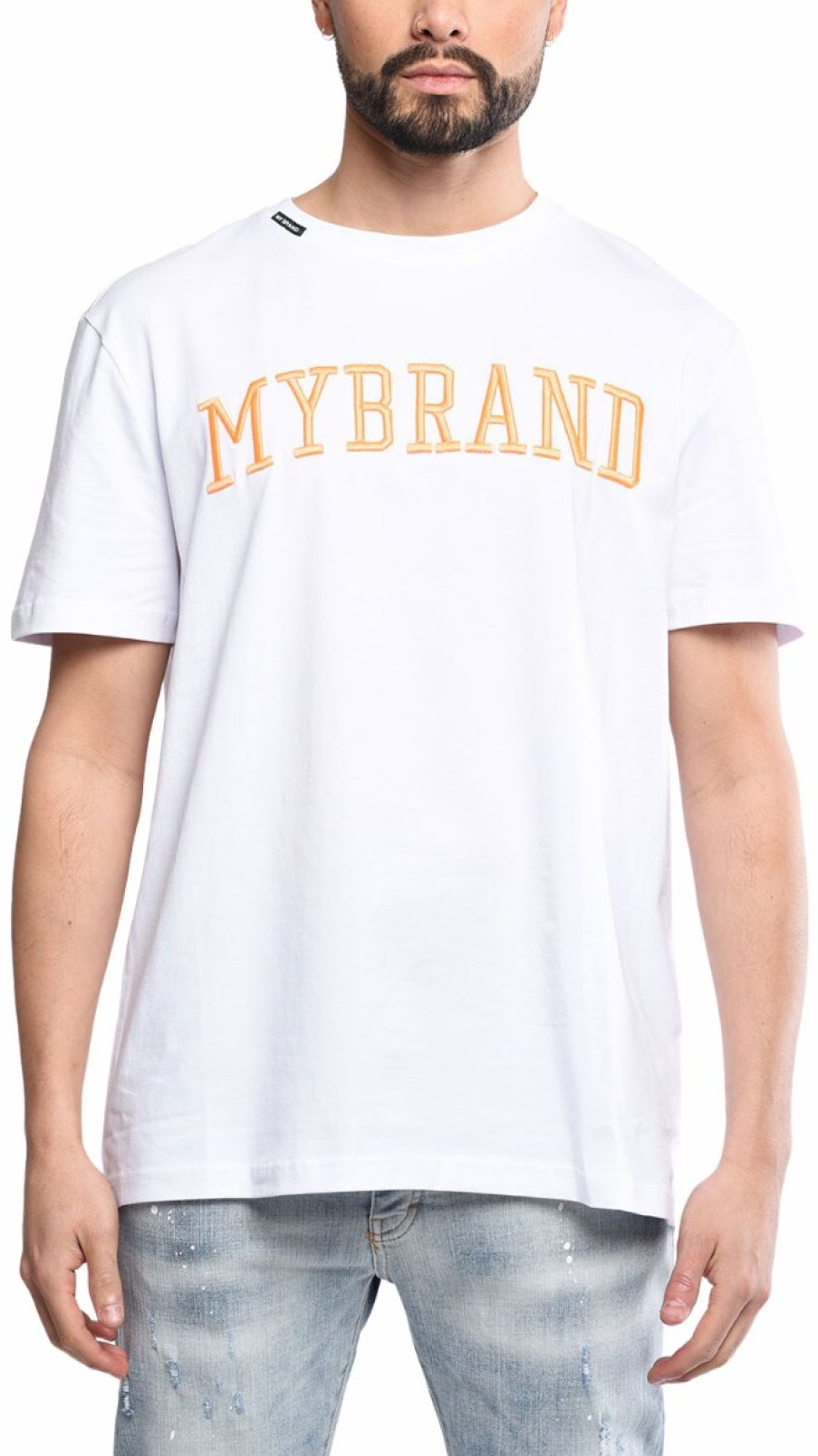 Men My Brand T-Shirts | My Brand 3D Wh/Or