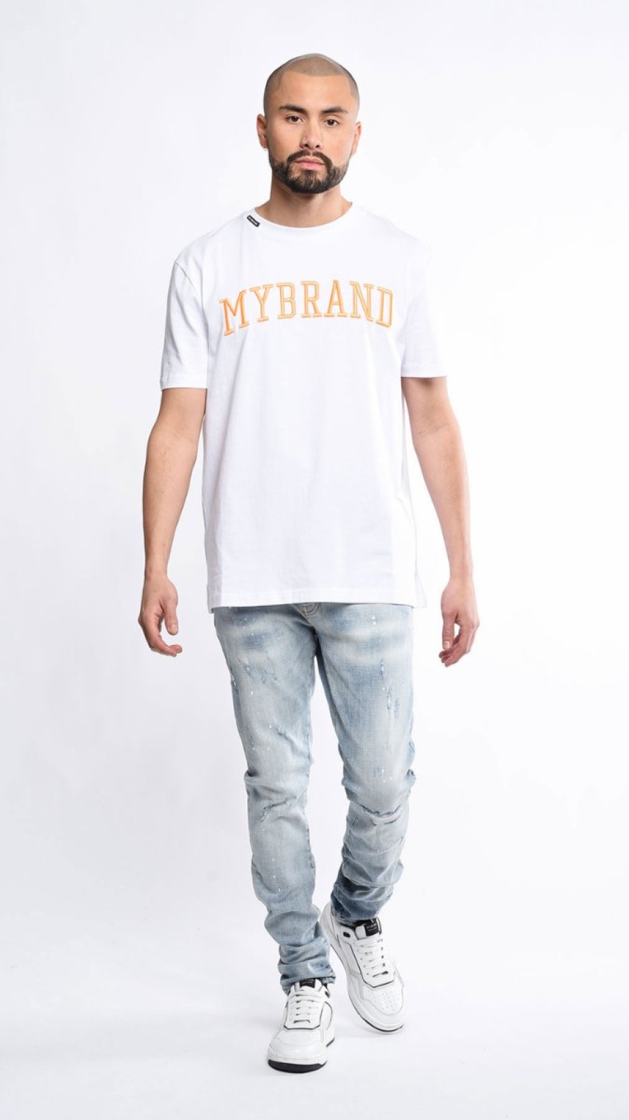 Men My Brand T-Shirts | My Brand 3D Wh/Or