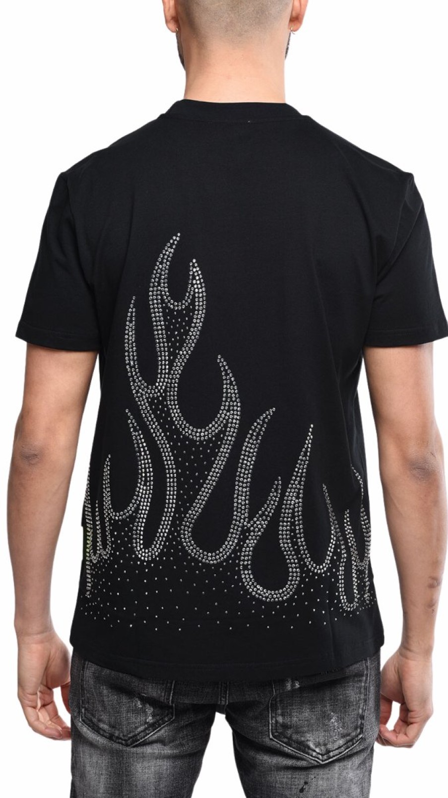 Men My Brand T-Shirts | Black T Shirt With Flame