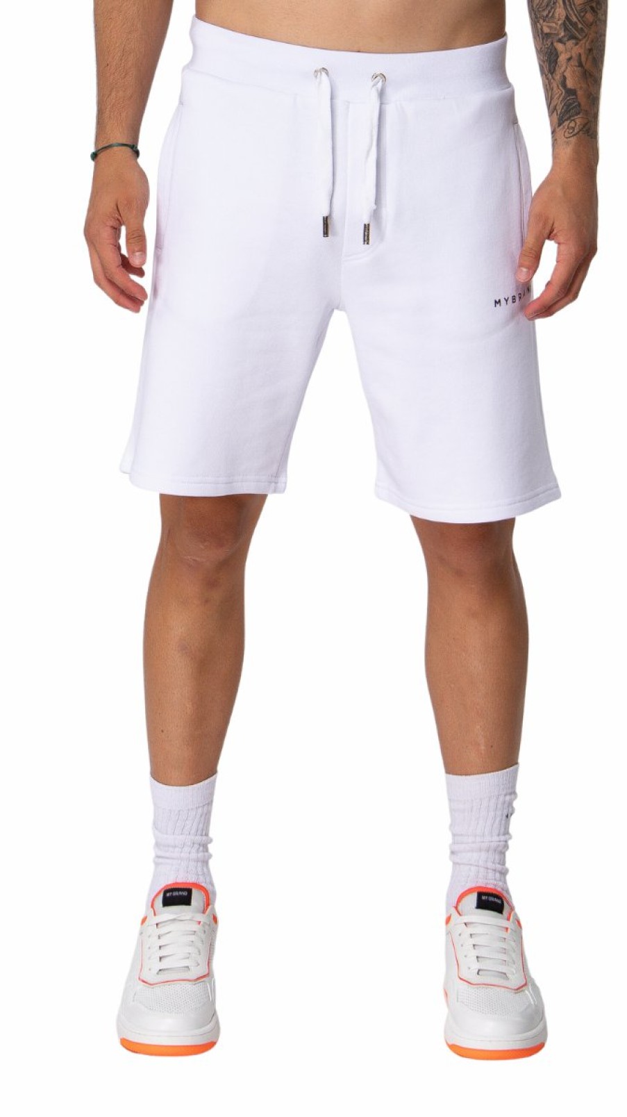 Men My Brand Shorts | My Brand Rainbow College Shorts White