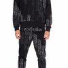 Men My Brand Joggingsuits | Rhinestone Gradient Mb Joggingsuit Black