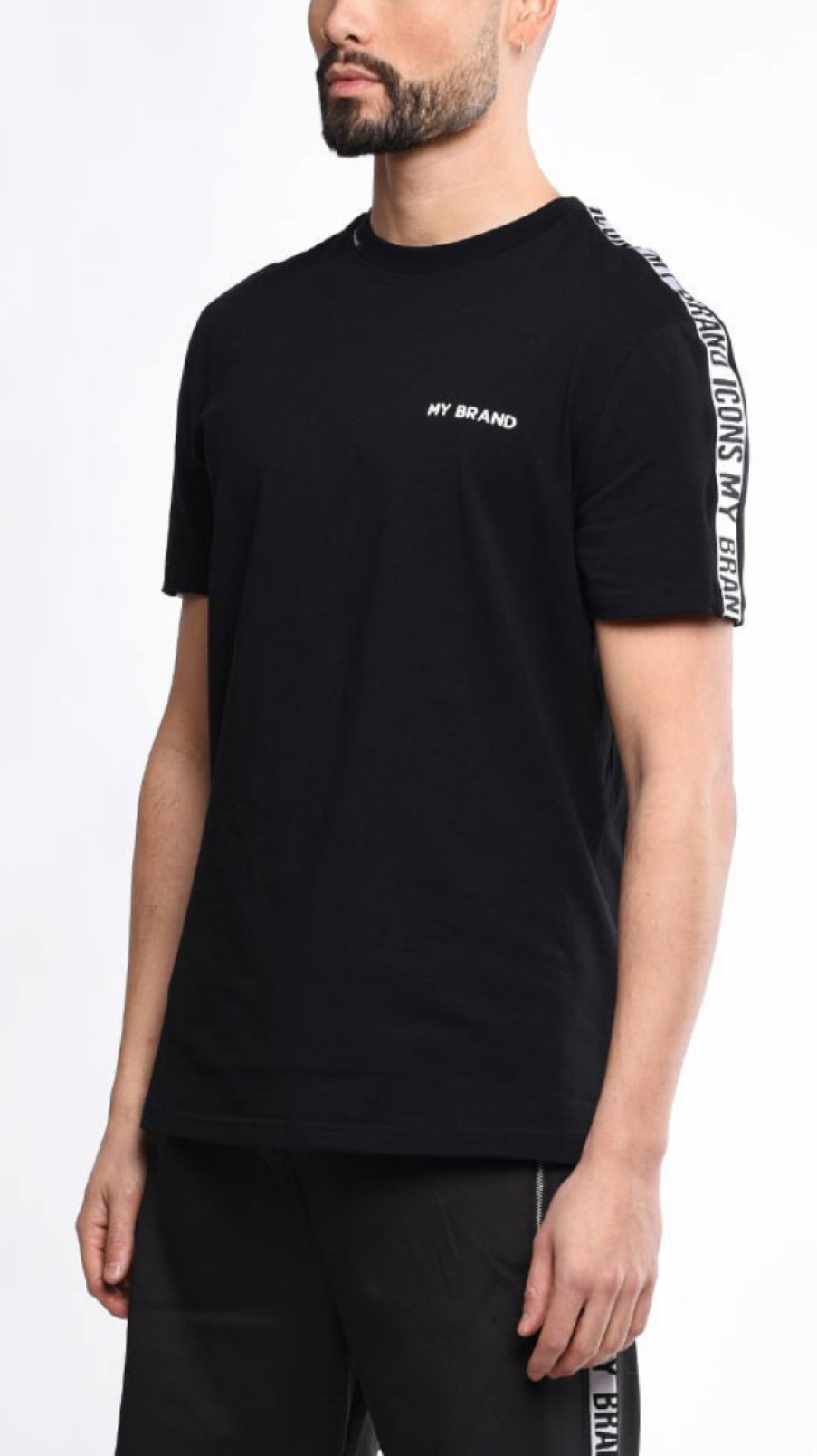 Men My Brand T-Shirts | Track T-Shirt Icons Black