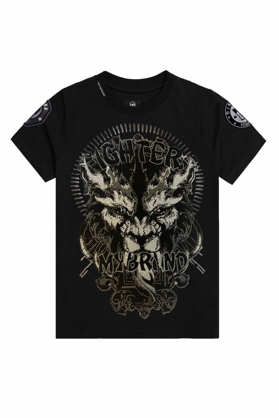 Junior My Brand T-Shirts | Devil Fighter T-Shirt Black