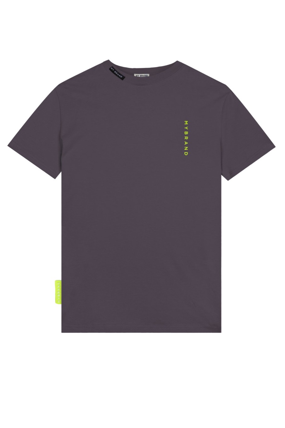 Men My Brand Swimwear | Basic Swim Capsule Tshirt Grey Neon