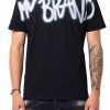 Men My Brand T-Shirts | Mb Logo Graffiti White Spray Tshirt