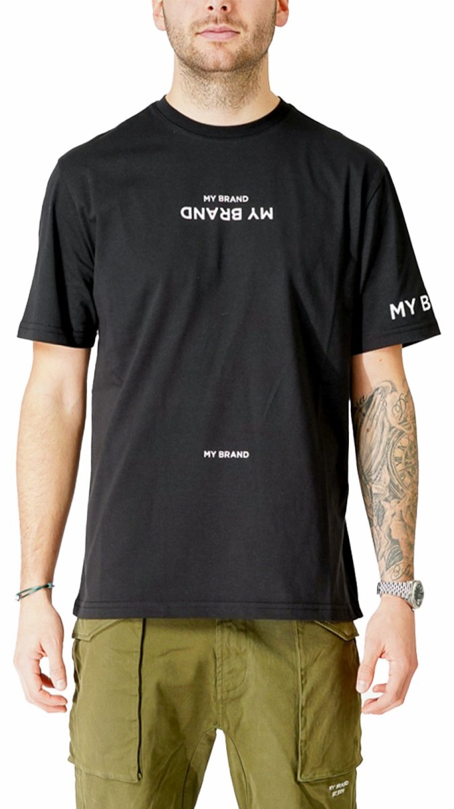 Men My Brand T-Shirts | My Brand Upside Down Logo