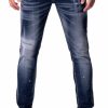 Men My Brand Jeans | Blue And White Spotted Jeans