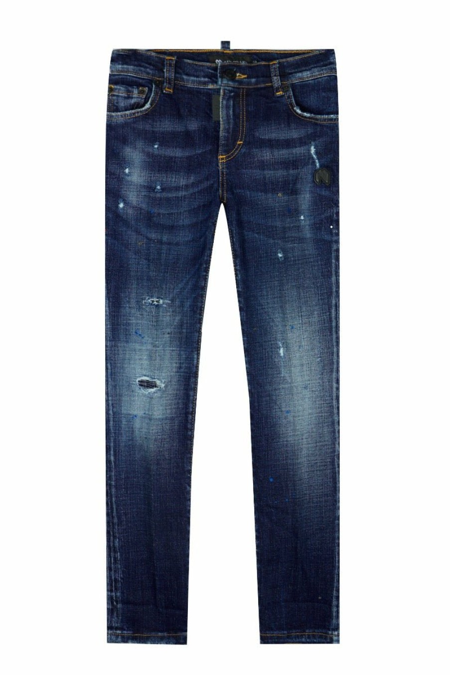 Junior My Brand Jeans | Black Blue Spots Denim Jeans