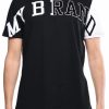 Men My Brand T-Shirts | Black And White T Shirt C