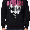 Men My Brand Hoodies | Mb Logo Rhinestones Graffiti Magenta 10 Hoodie