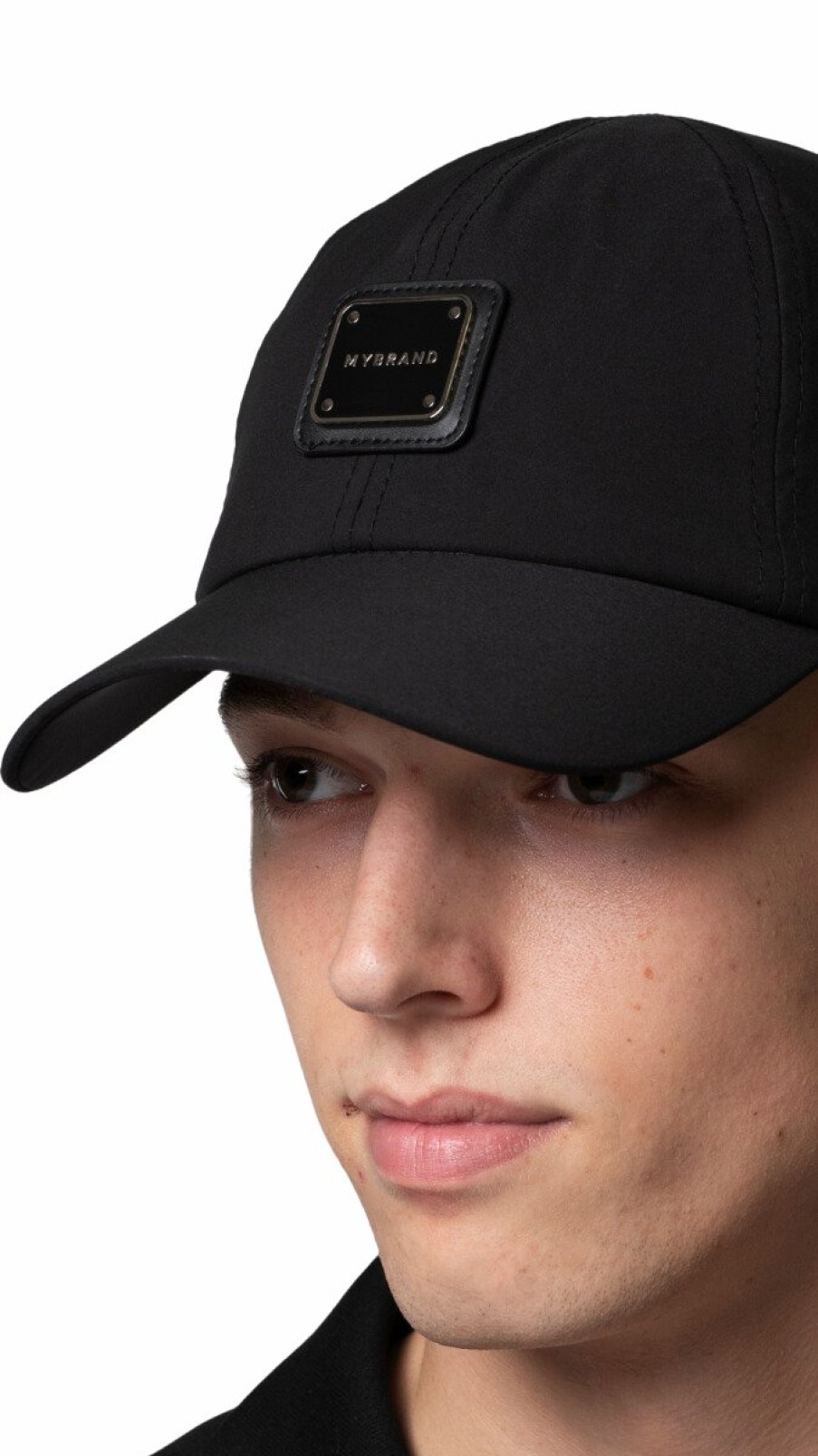 Men My Brand Caps | Mb Pique Black Cap