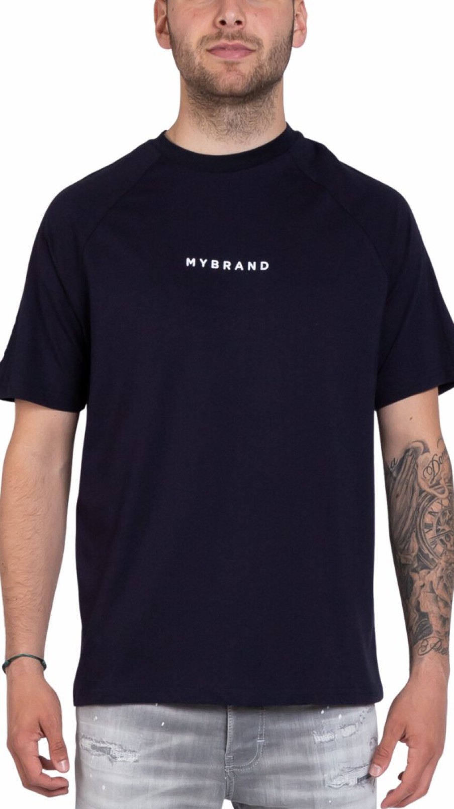 Men My Brand T-Shirts | Classic My Brand Taping T-Shirt Navy