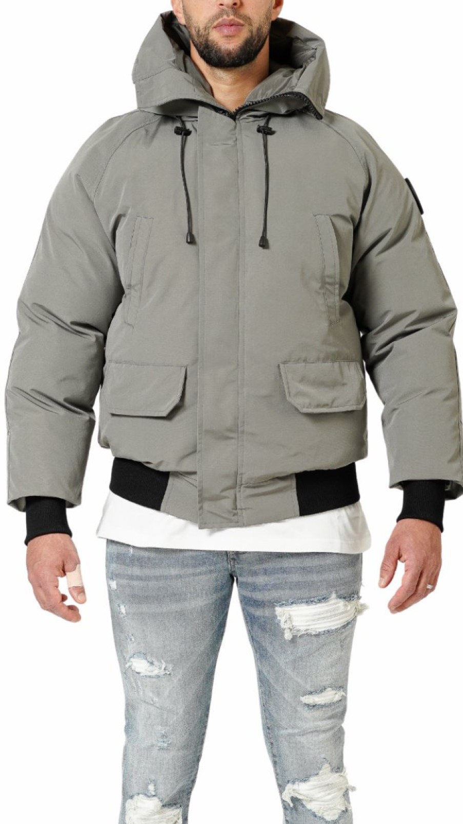 Men My Brand Jackets | Perca Short Jacket Grey