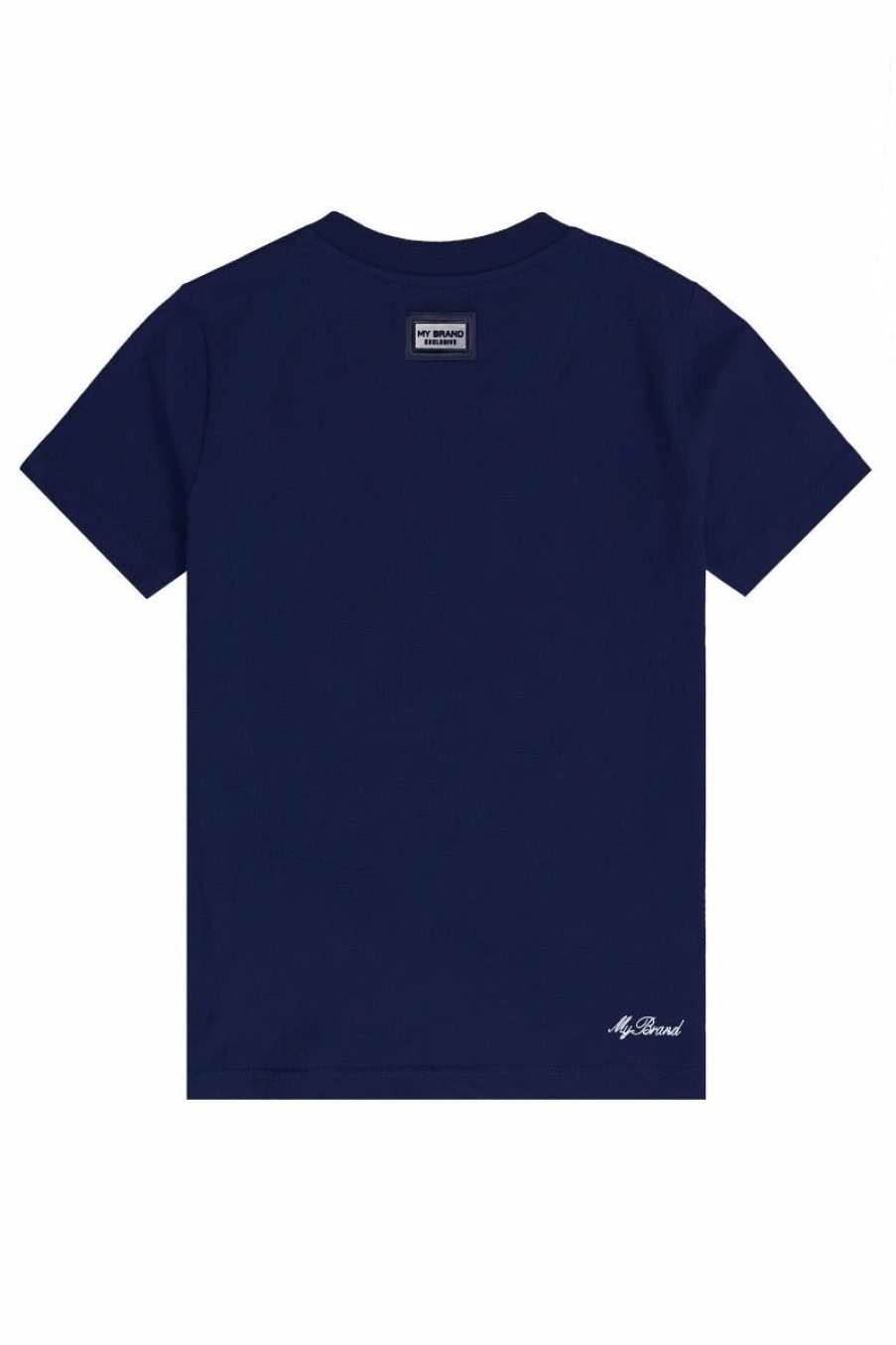 Junior My Brand T-Shirts | White Skull T-Shirt Navy