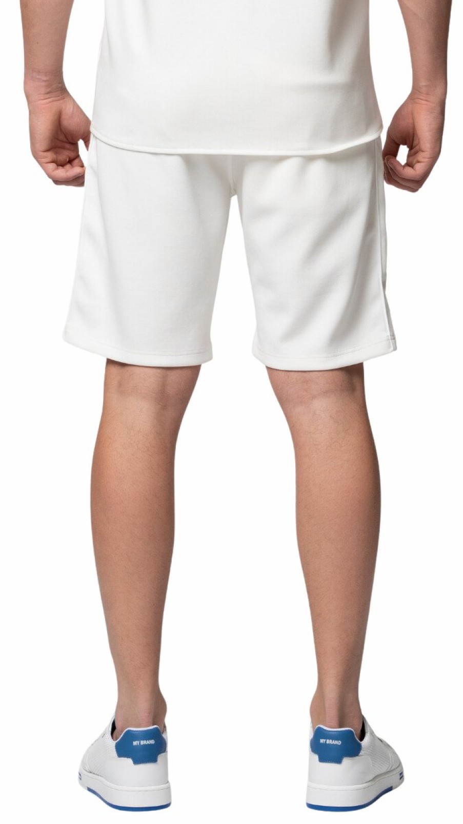 Men My Brand Shorts | Mb Essential Pique White Short