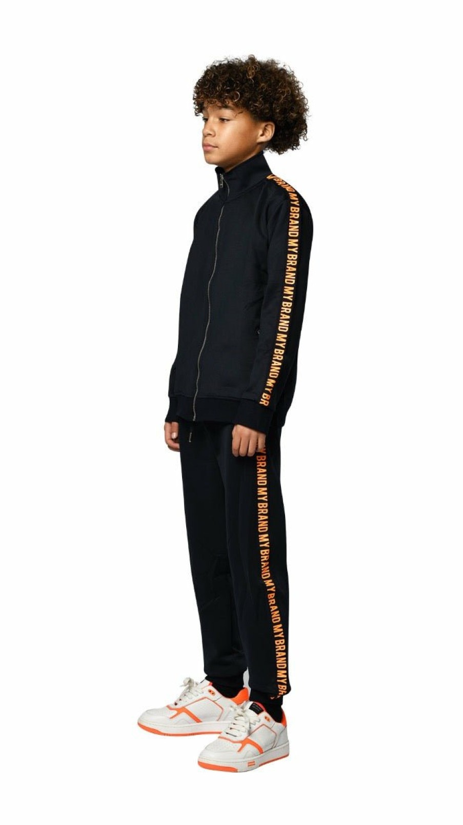 Junior My Brand Joggingsuits | My Brand Tape Track Suit Bl/Or