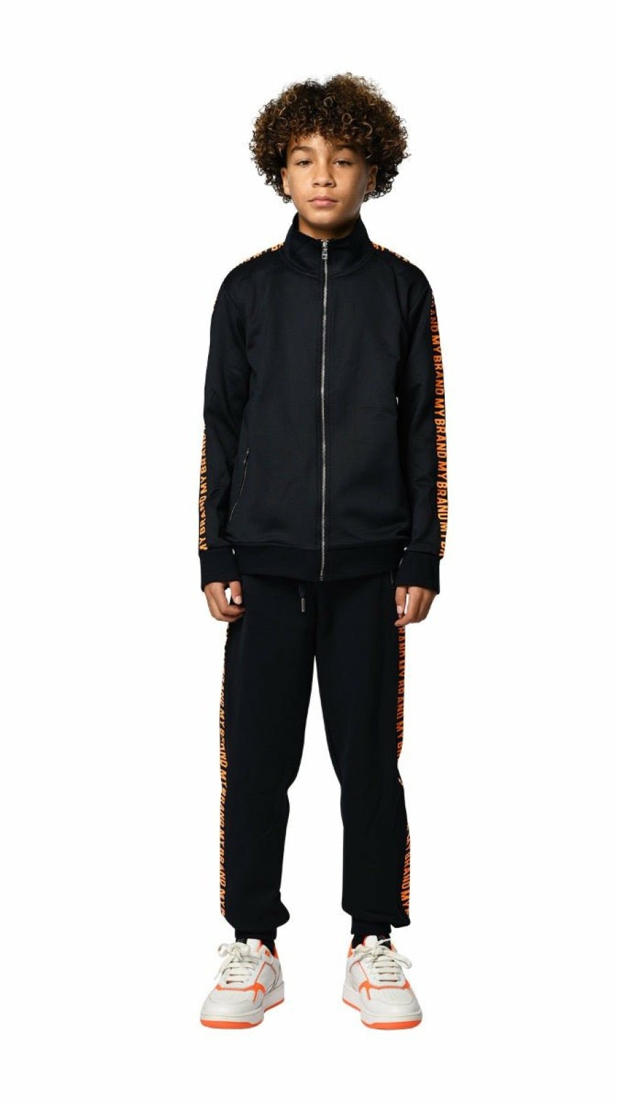 Junior My Brand Joggingsuits | My Brand Tape Track Suit Bl/Or