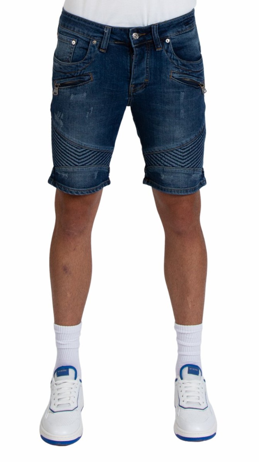 Men My Brand Shorts | Mybrand Biker Denim Shorts