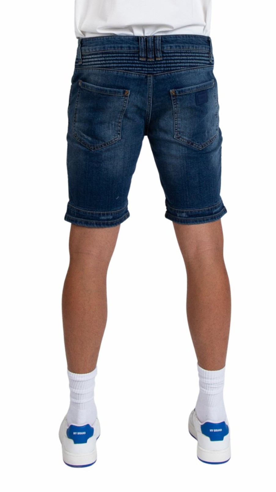 Men My Brand Shorts | Mybrand Biker Denim Shorts