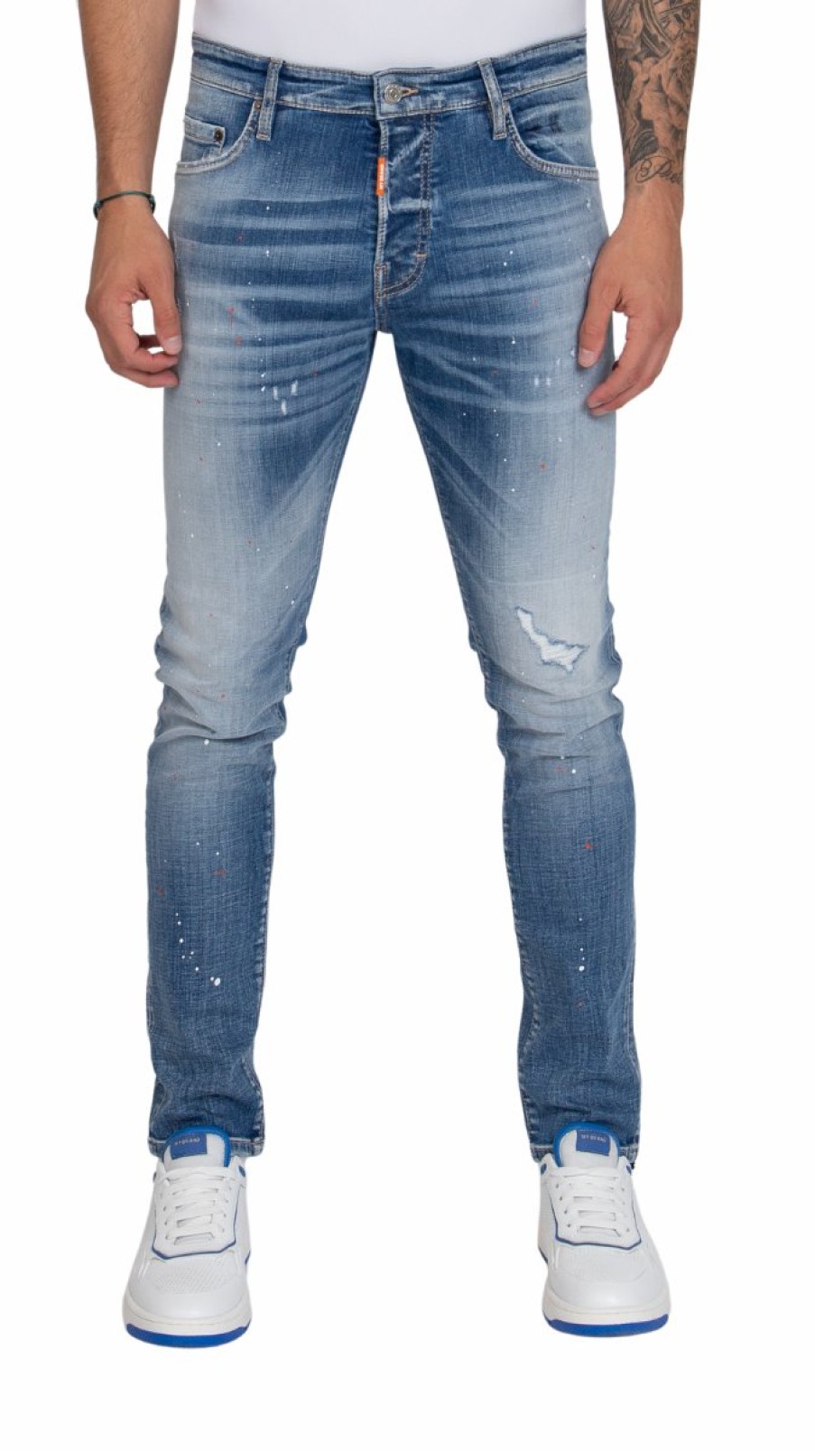 Men My Brand Jeans | Two Cut Plain Washing Jeans Spots