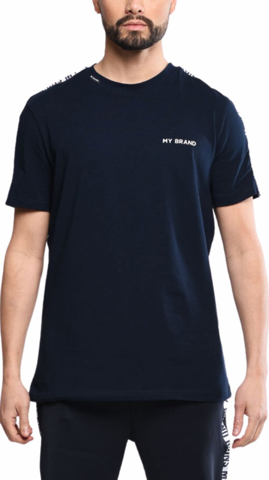 Men My Brand T-Shirts | Track T-Shirt Icons Navy