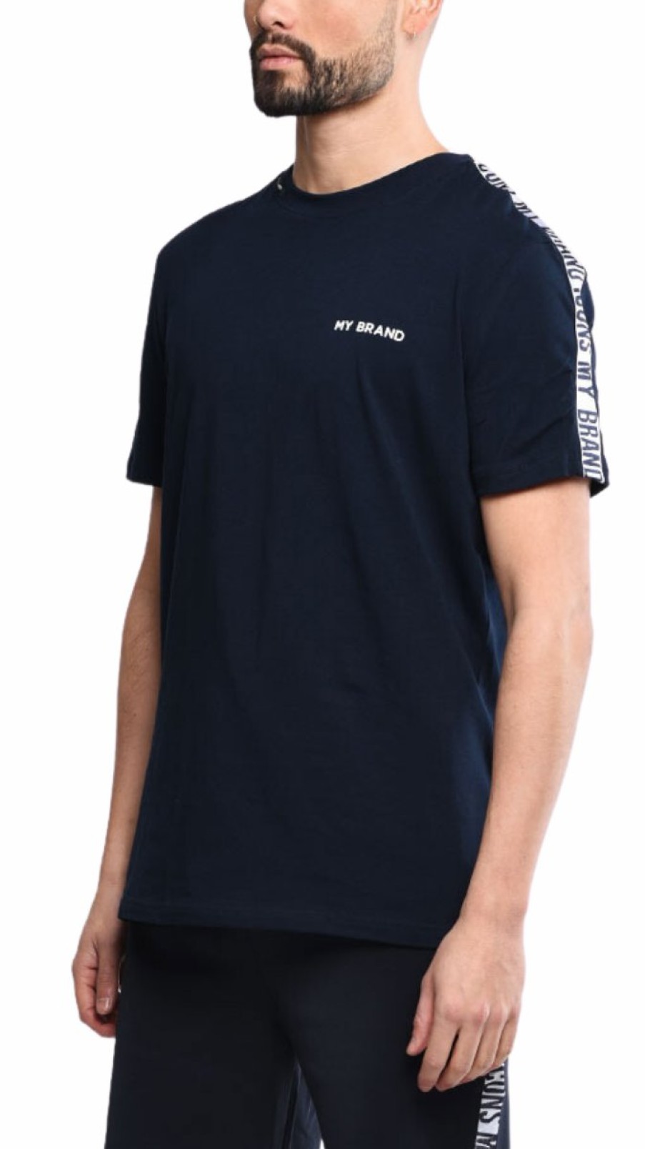 Men My Brand T-Shirts | Track T-Shirt Icons Navy