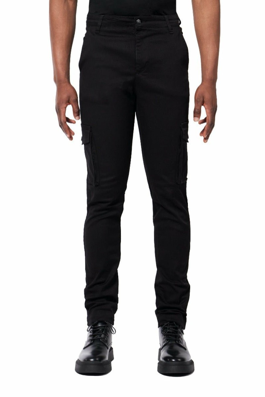 Men My Brand Trousers | Basic Cargo Pants Black