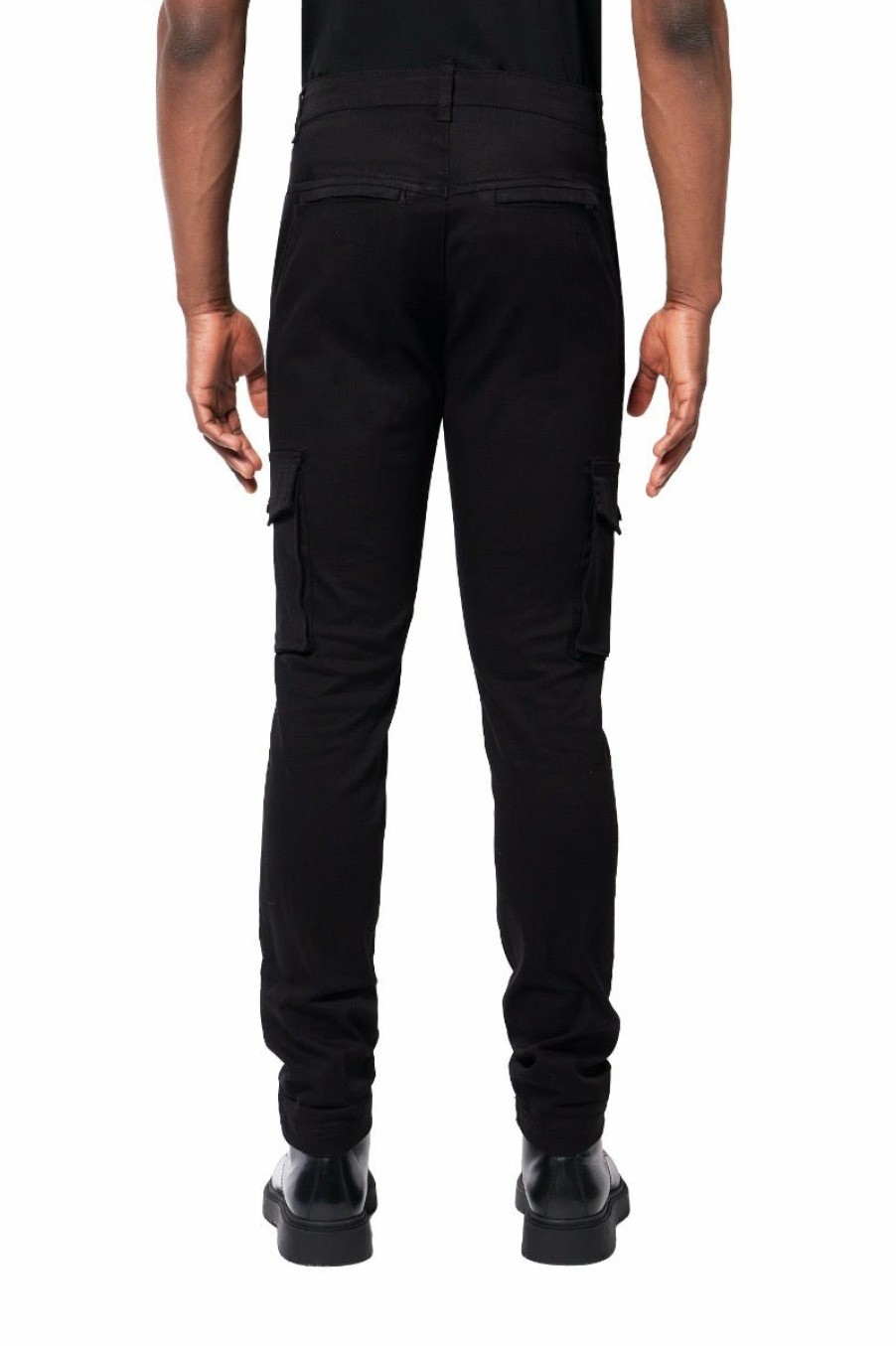 Men My Brand Trousers | Basic Cargo Pants Black