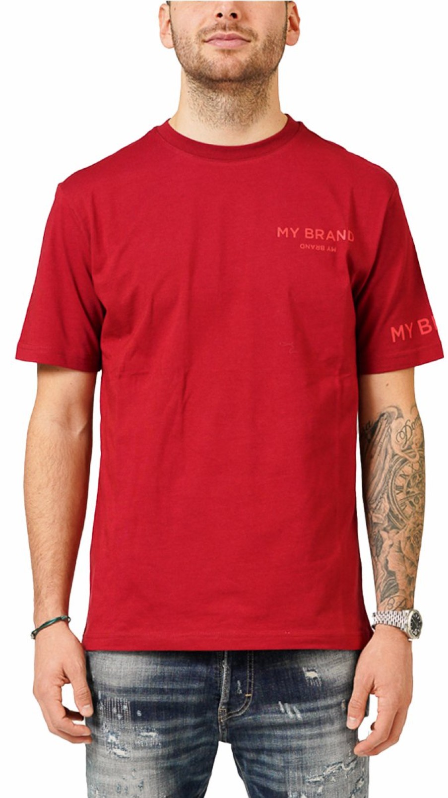 Men My Brand T-Shirts | My Brand Logo Upside Down